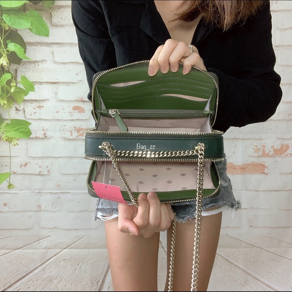 Kate Spade Connie Double Zip Chain Crossbody - Picture 8 of 8
